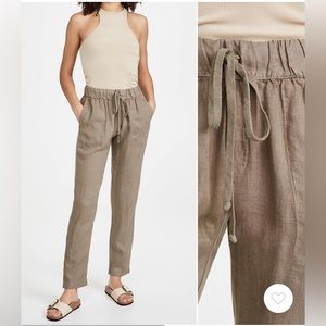 French linen easy pant
